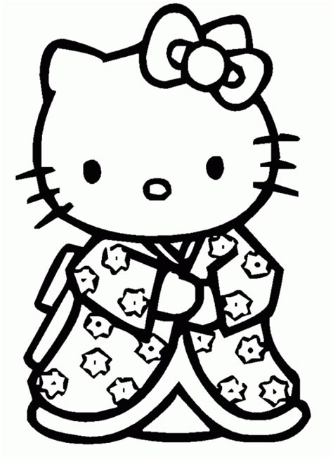 Hello Kitty Coloring Page To Print Hello Kitty Coloring Pages For Kids