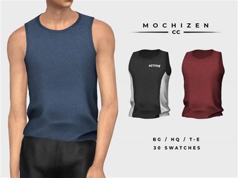 Mochizen Cc Tank Top Male The Sims 4 Download