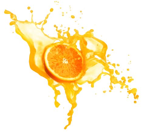 Orange Juice Splash Png Transparent Images