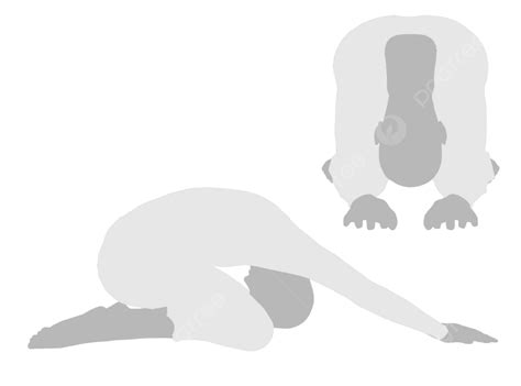 Illustration Of Yoga Pose Fit Silhouette Person Vector Fit Silhouette