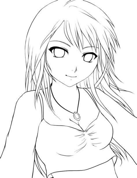 Anime Outline Drawing At Getdrawings Free Download