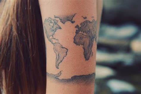 23 Amazing Map Arm Tattoos Tattoo Designs