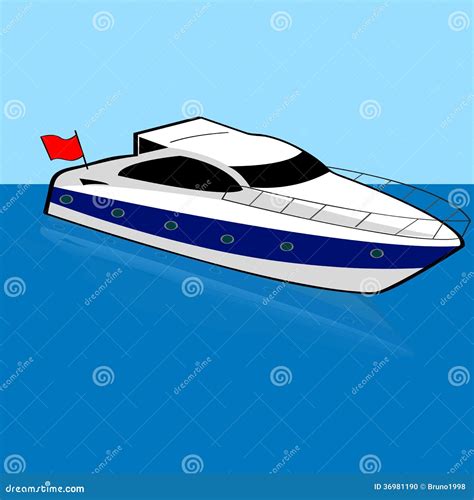 Speed Boat Stock Vector Illustration Of Millionaire 36981190