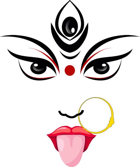 Download Maa Kali Clip Art Png Download Maa Durga Face Png Clipartkey