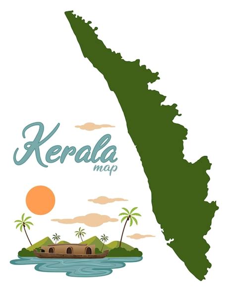 Premium Vector Kerala Map Isolated Vector