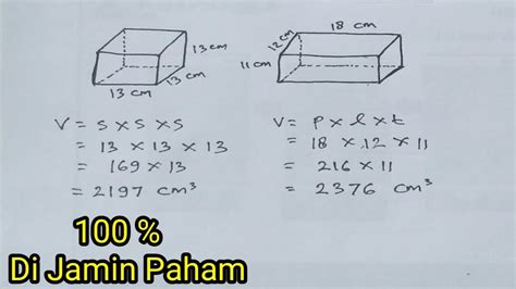 Rumus Volume Kubus Dan Balok YouTube