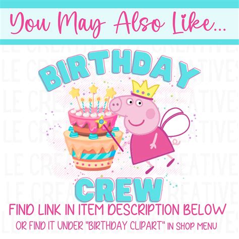 Peppa Pig Birthday Girl Svg Png Sublimation Design Etsy Hong Kong