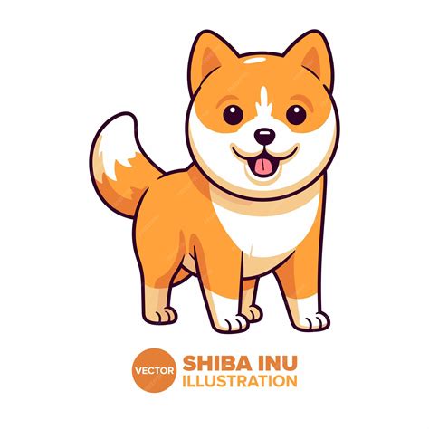 Premium Vector Cartoon Shiba Inu Vector Illustration For Cards