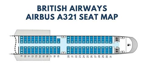 Airbus A321 Seat Map With Airline Configuration