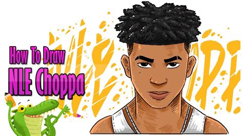 How To Draw Nle Choppa Step By Step Youtube