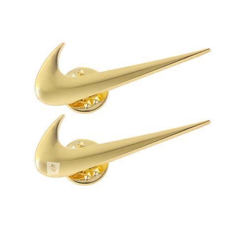 Gold Nike Swoosh