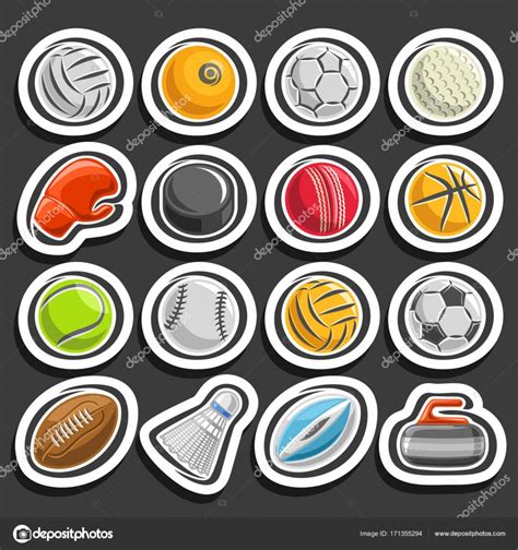 Vector Set Of Sports Balls Stock Vector Image By ©mihmihmal 171355294