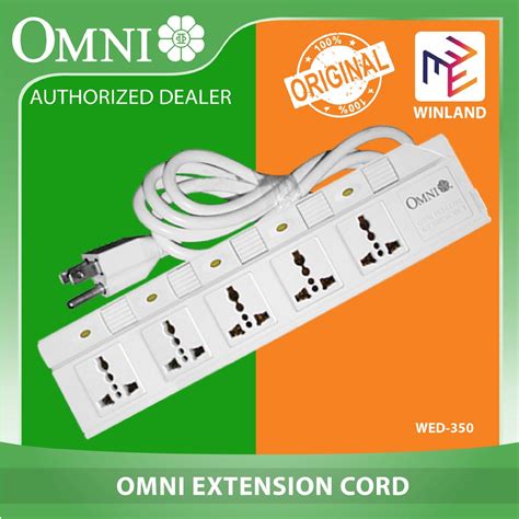 Omni By Winland Extension Power Cord Cable Set With Individual Switch 5