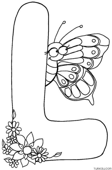 Letter L Coloring Page Turkau