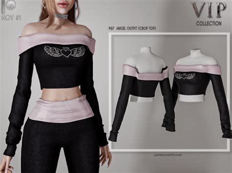 41 Unique Crop Tops Cc For Male And Female Sims In Ts4 — Snootysims