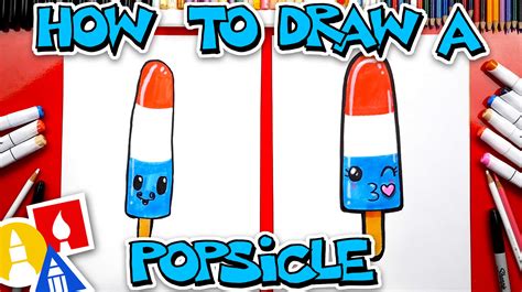 How To Draw A Rocket Popsicle Art For Kids Hub