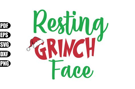 Resting Grinch Face Svg Afbeelding Door Creativekhadiza124 Creative