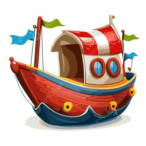 Clipart Cartoon Boat