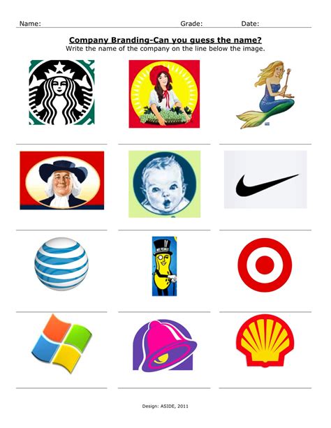 Printable Logo Quiz With Answers