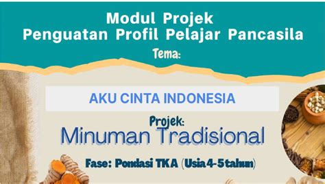 Contoh Modul Projek Penguatan Profil Pelajar Pancasila Jenjang Sd Smp