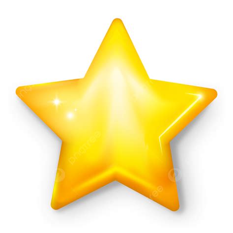 Golden Star Clipart In Transparent Background Star Clipart Background