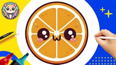 Cómo Dibujar Una Naranja Kawaii 🍊 Fruta Fácil Y Adorable 🖍️ Tutorial