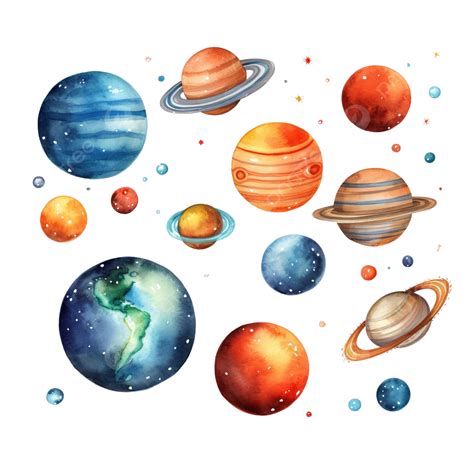 Watercolor Space Clip Art Element Space Watercolor Space Element Png