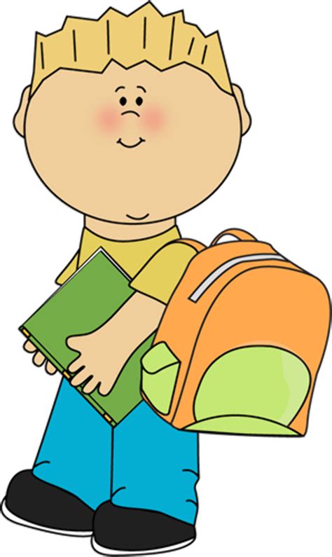 Schoolboy Wearing A Backpack Clipart Free Download Transparent Png