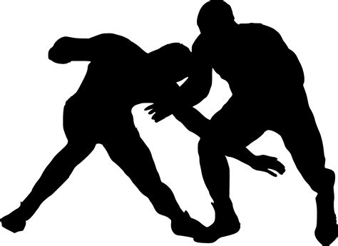 15 Wrestling Silhouette Png Transparent