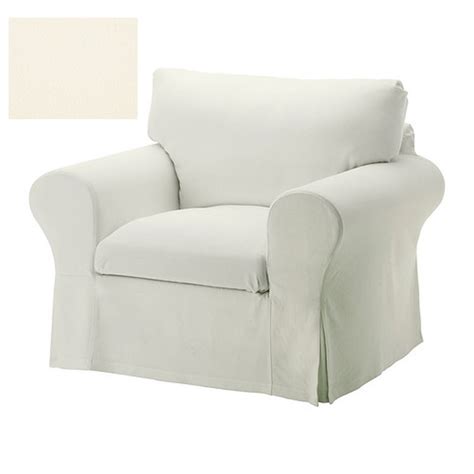 Remove the four bolts underneath the chair. IKEA EKTORP Armchair SLIPCOVER Chair Cover STENASA WHITE ...