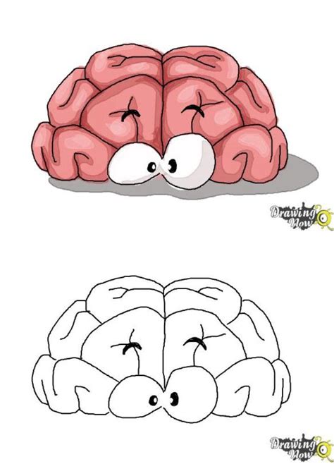 20 Easy Brain Drawing Ideas How To Draw A Brain Blitsy