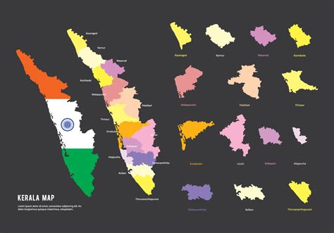 Kerala Districts Map Kerala District Map District Of Kerala Map