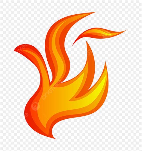 Flame Cartoon Clipart Transparent Background Burning Cartoon Flame