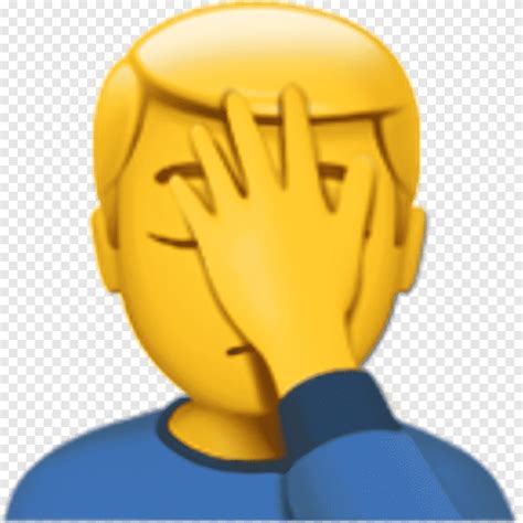 Facepalm Emojipedia Emoticon Man Emoji Hand Smiley Png Pngegg Images