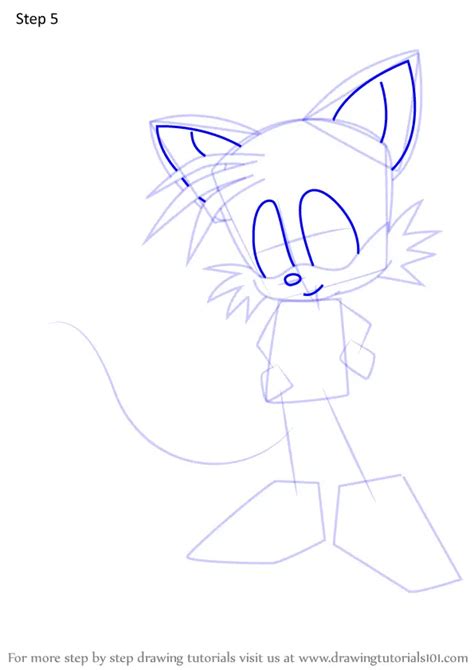 How To Draw Miles Tails Prowe From Sonic X Sonic X Step By Step