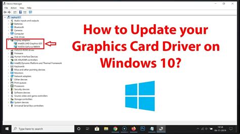 How To Update Your Graphics Card Driver On Windows 10 Youtube