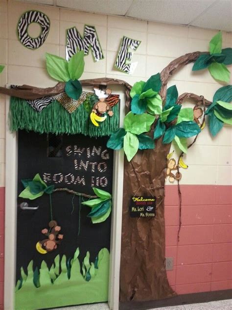 Jungle Classroom Door Jungle Classroom Door Jungle Theme Classroom