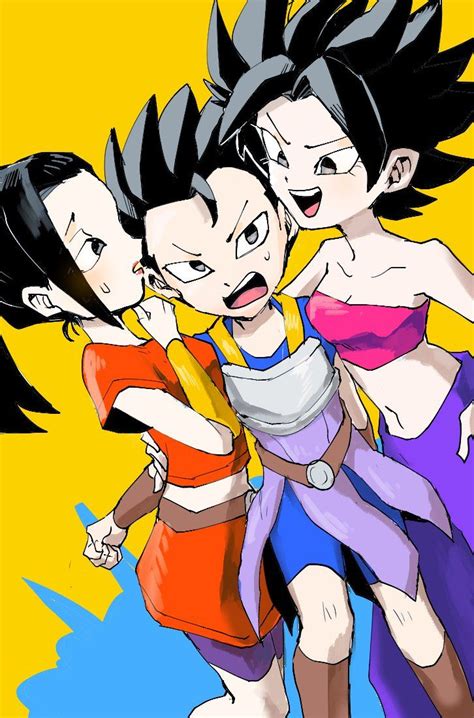 Caulifla Cabba And Kale Ilustración De Dragón Personajes De Dragon