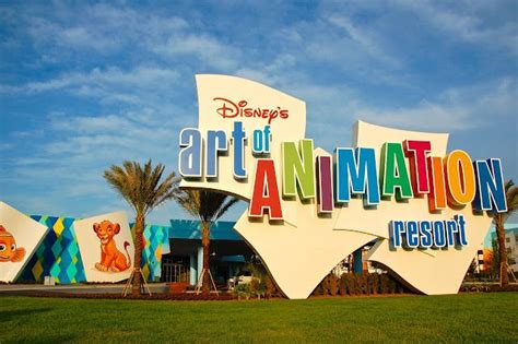 The Entrance To Disney S Art Of Animation Resort