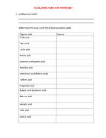 Properties of acids, bases & salts ws 1. ACIDS, BASES AND SALTS WORKSHEETS WITH ANSWERS by ...