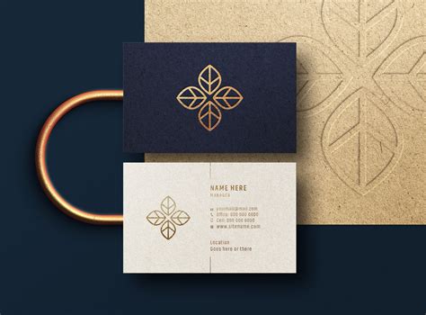 Modern And Luxury Business Card Mockup Premium Psd By Mithun Mitra On