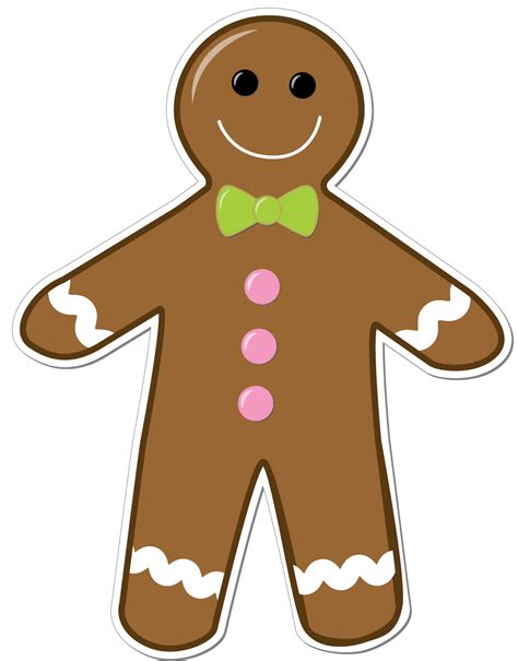 Printable Gingerbread Man Clipart