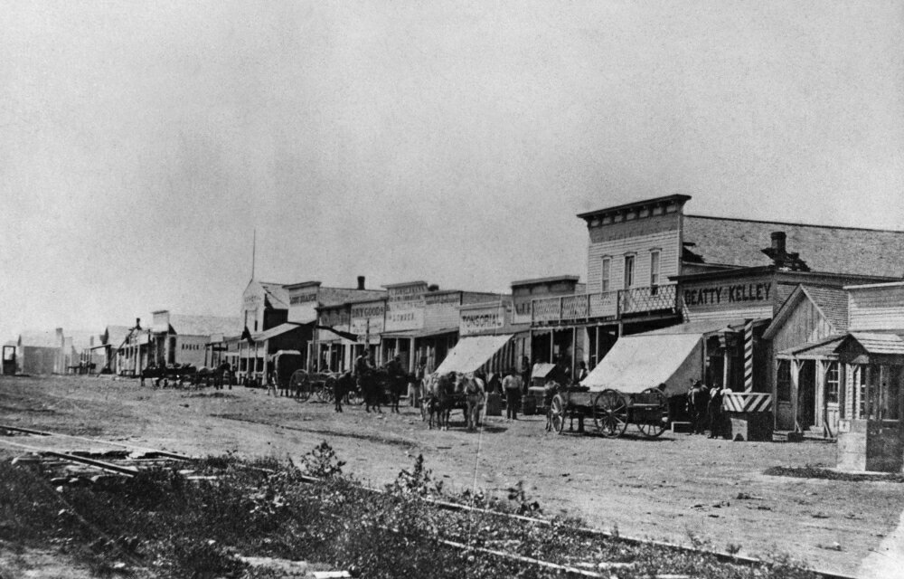 Posterazzi: Kansas Dodge City 1878 Nfront Street In Dodge City Kansas ...