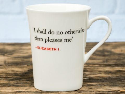 Bone China Mug with Elizabeth I Quote