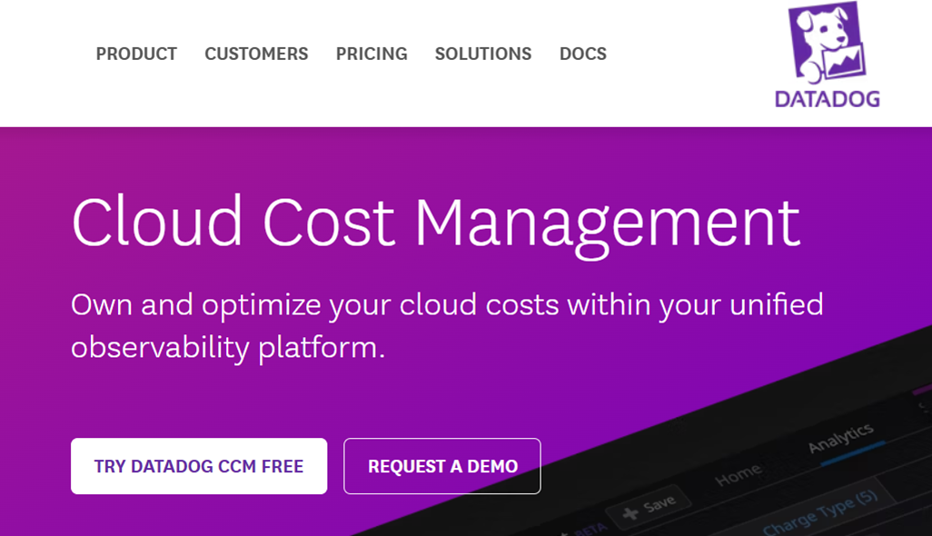 Datadog Azure cost management tool