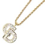 Gold Metal Dior Necklace