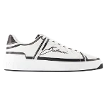 White Leather Balmain Sneakers