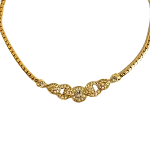 Gold Metal Dior Necklace