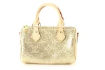 Gold Fabric Louis Vuitton Handbag