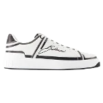 White Leather Balmain Sneakers